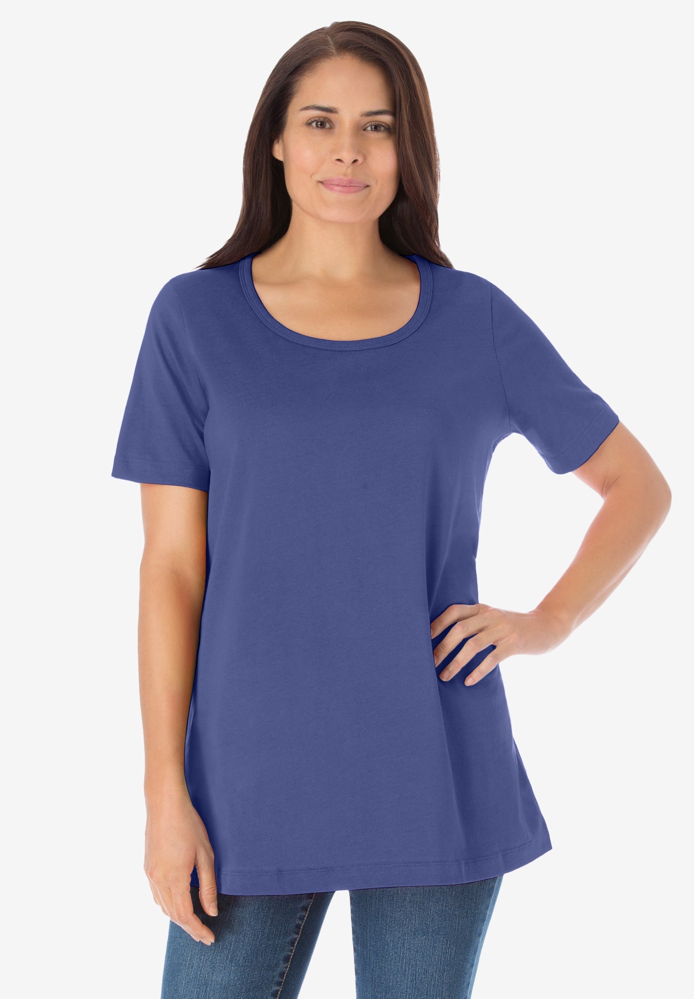 Perfect Short-Sleeve Scoopneck Tee image number 0