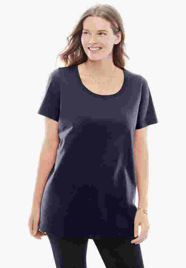 Perfect Short-Sleeve Scoopneck Tee image number 0