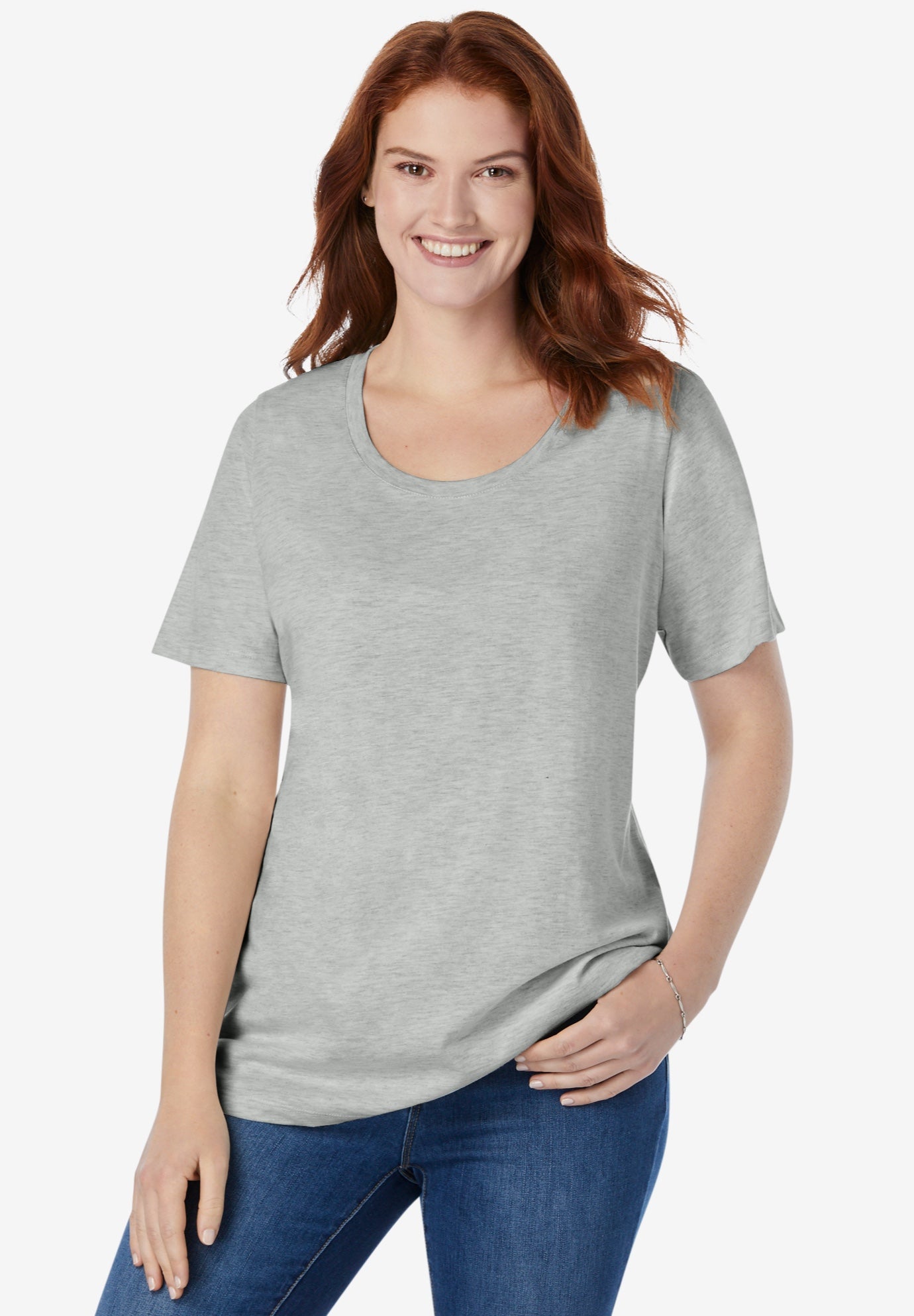 Perfect Short-Sleeve Scoopneck Tee image number 0
