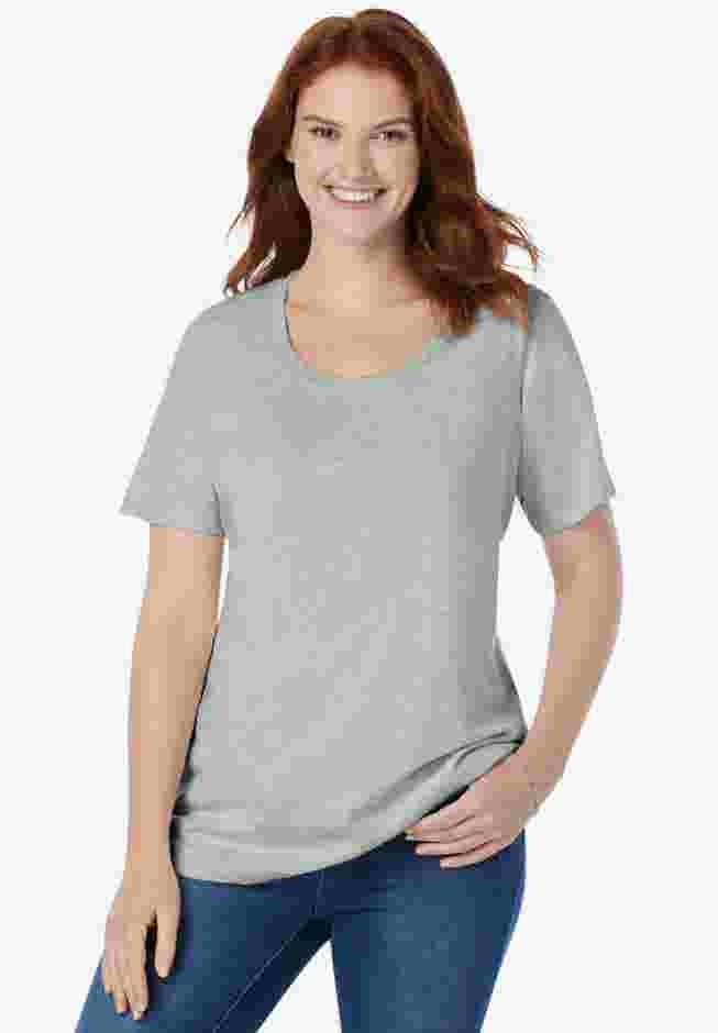 Perfect Short-Sleeve Scoopneck Tee image number 0