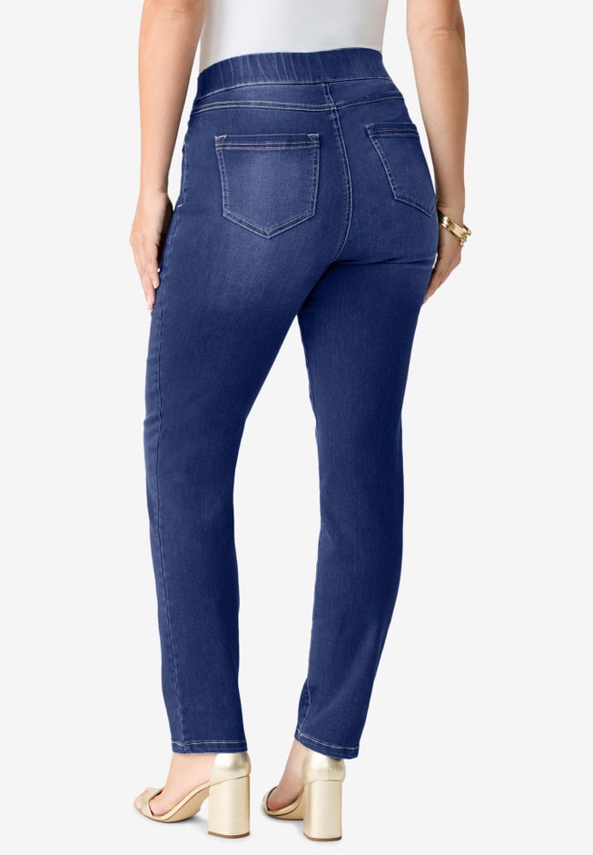 Plus Size 360° Stretch Straight Leg Jean image number 1
