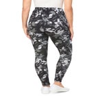 Stretch-Cotton Knit Pull-On Printed Pocket Leggings image number null