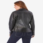 Plus Size Moto Leather Jacket image number null