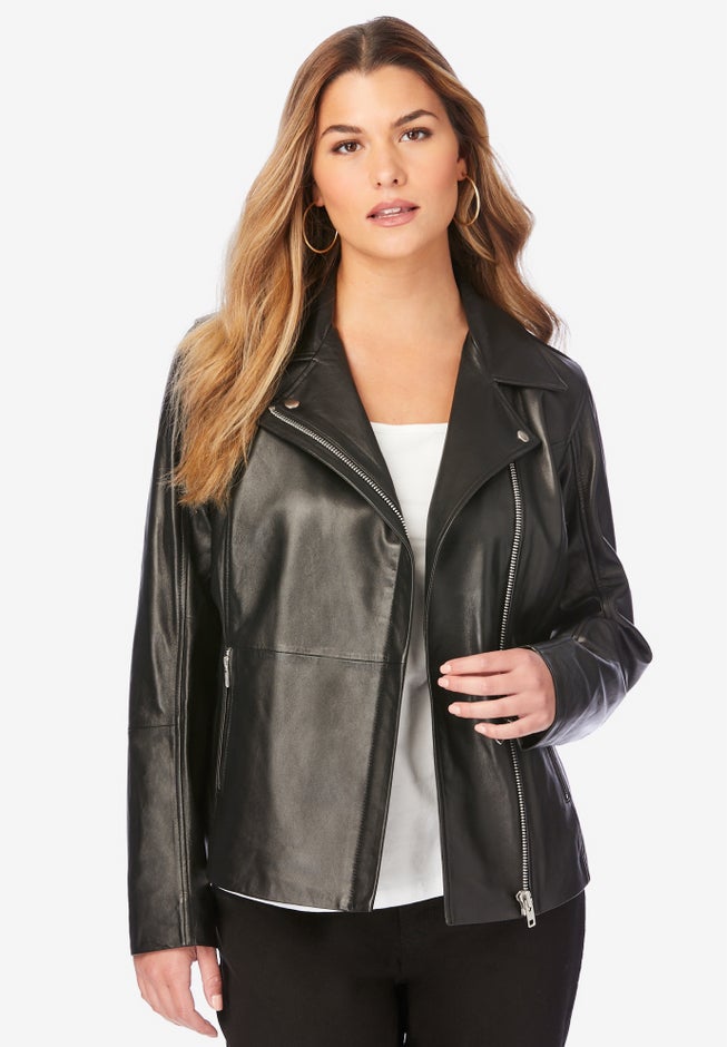 Leather Moto Jacket image number null