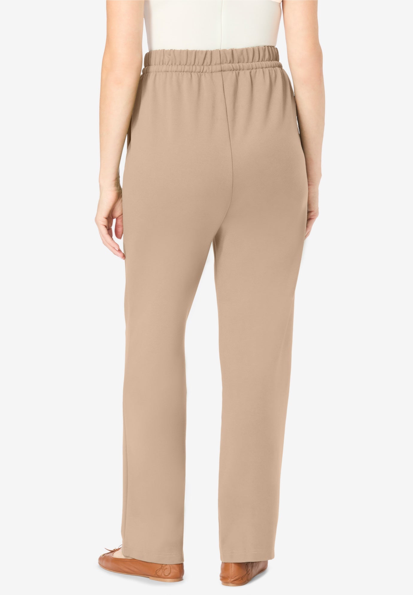 Easy Going Knit Pull-On Drawstring Pants image number 1