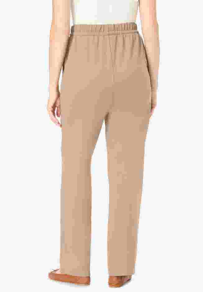 Women’s Plus-Size Easy Going Knit Pull-On Drawstring Pants image number 1
