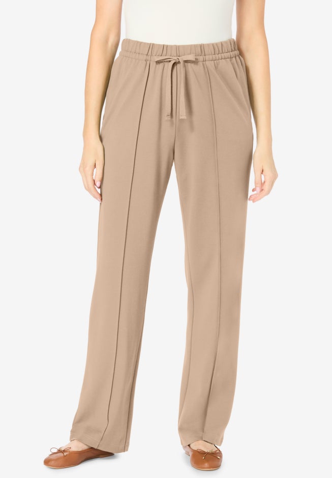 Easy Going Knit Pull-On Drawstring Pants image number 0