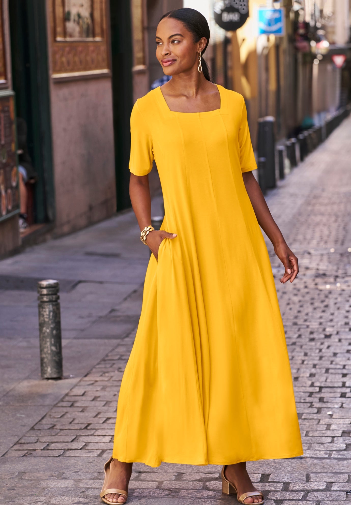 Square Neck Maxi Dress image number 0