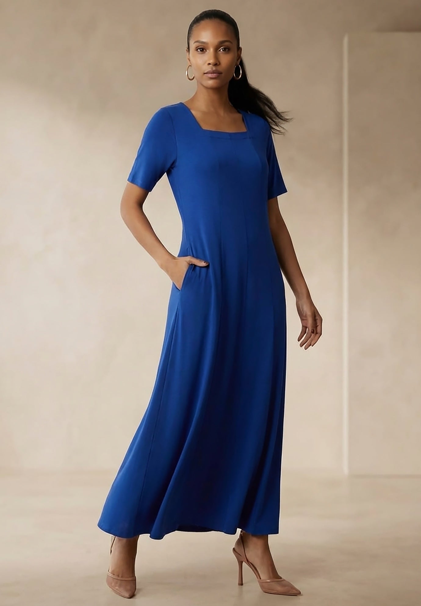 Square Neck Maxi Dress image number 0