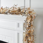 6' Pre-Lit Gold & Silver Garland image number null