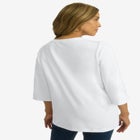 Stretch Floral Embroidered Tee image number null