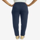 Stretch Soft Knit Slim Straight Snap Pant image number null