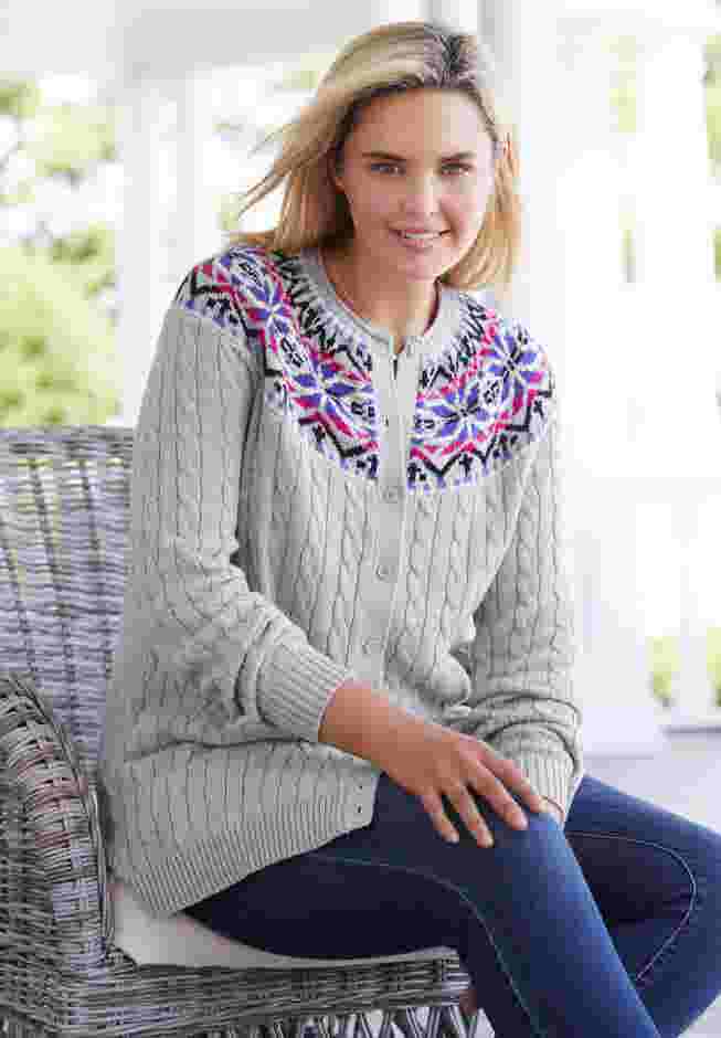 Fair Isle Cardigan image number 1