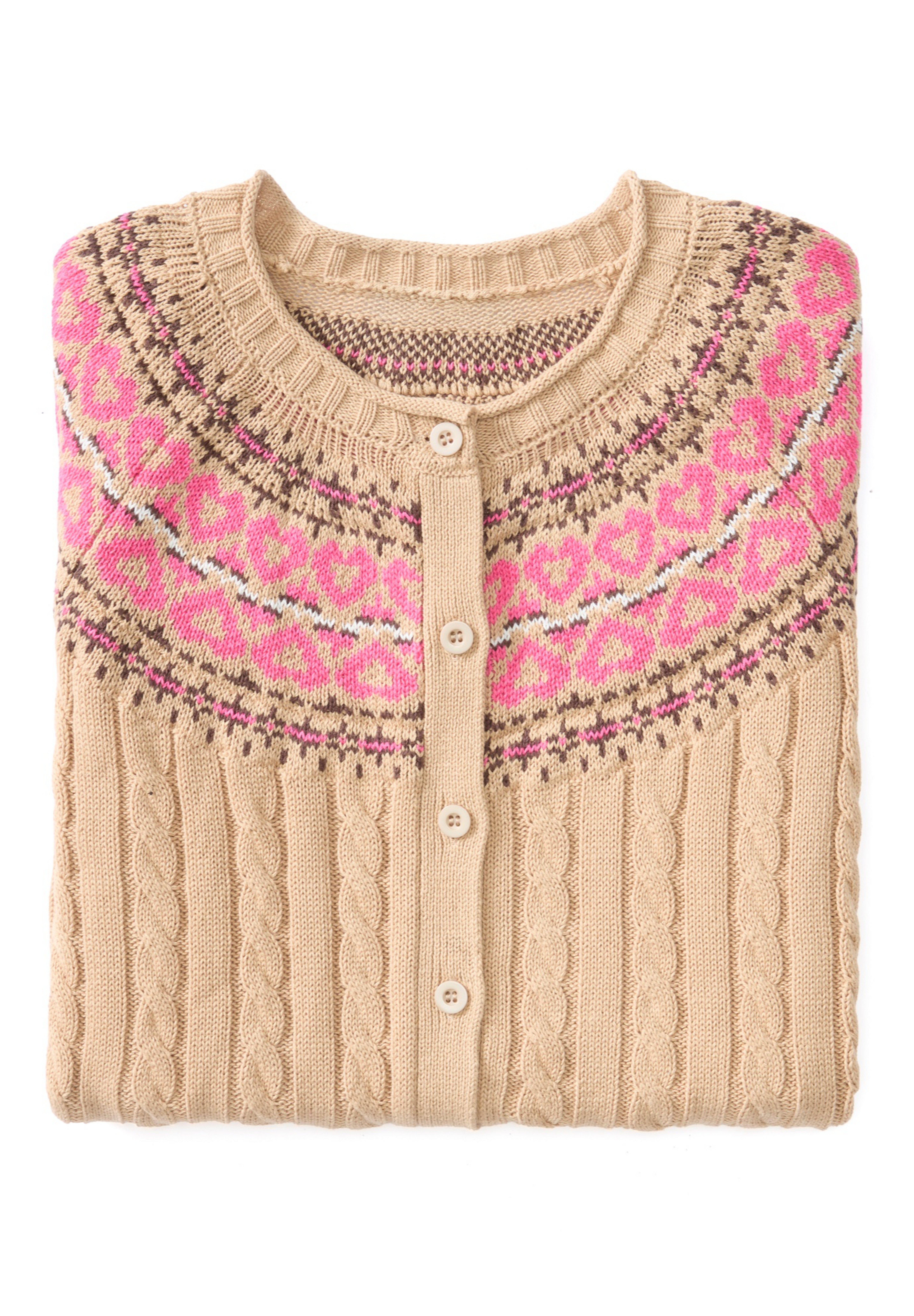 Fair Isle Cardigan Sweater image number 2