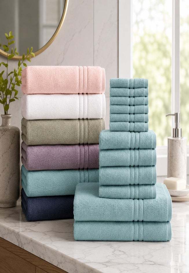 12-Pc. Zero-Twist Bath Towel Set image number 5