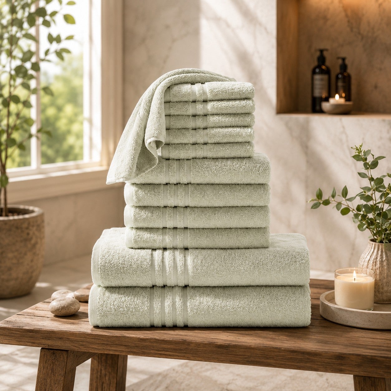 12-Pc. Zero-Twist Bath Towel Set image number 6