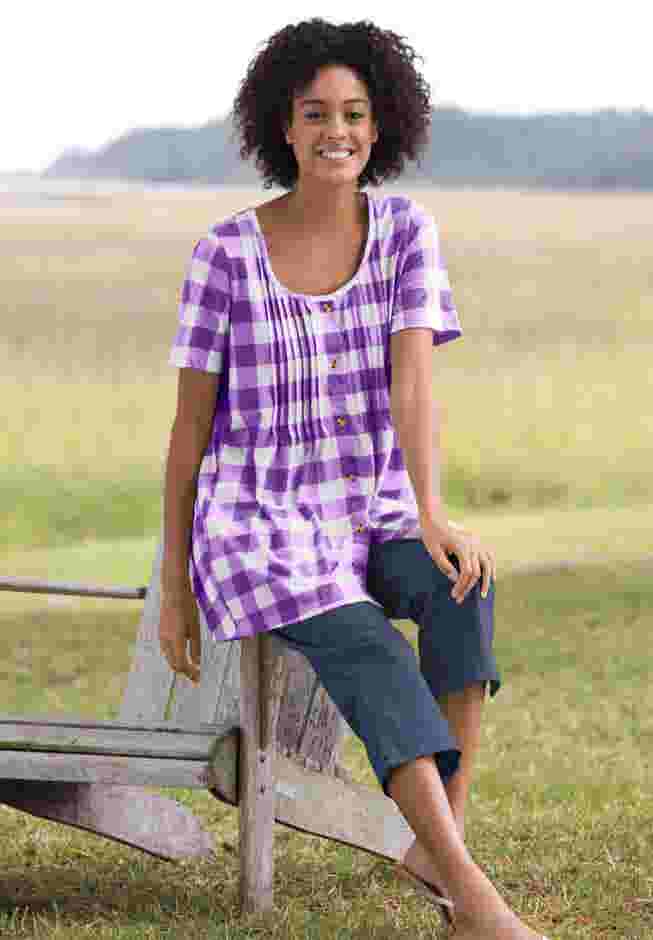 A-Line Knit Tunic image number 6