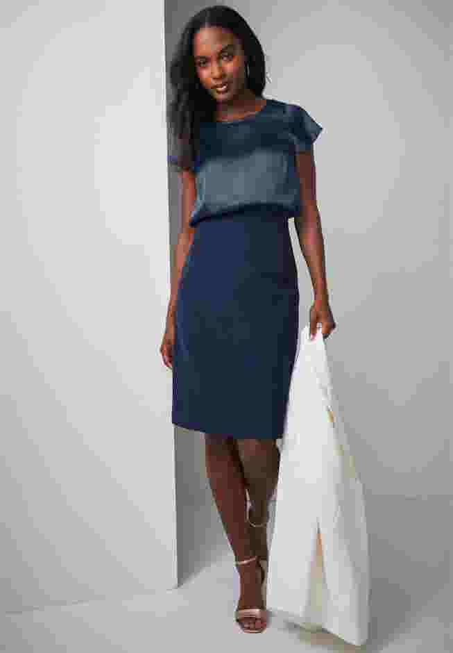 Tummy Control Bi-Stretch Pencil Skirt image number 4