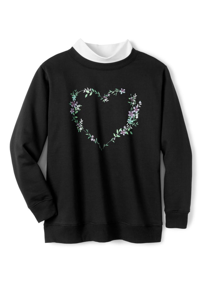 Layered-Look Sweatshirt image number 1