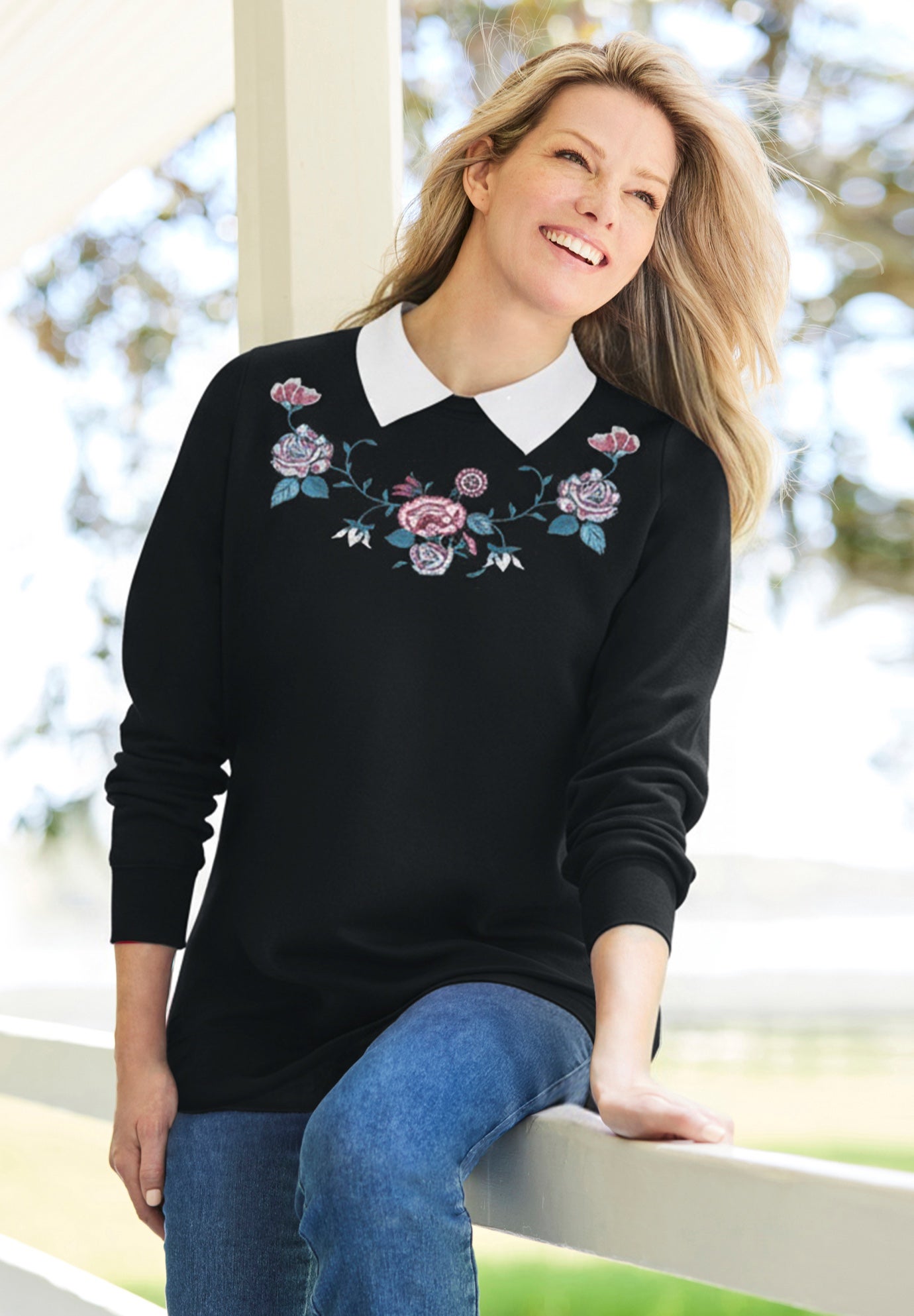 Layered-Look Sweatshirt image number 0