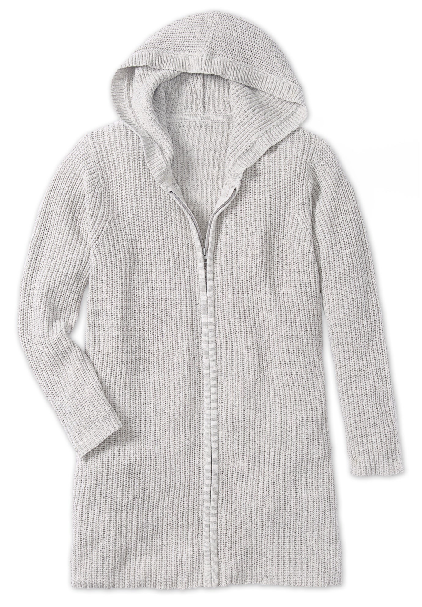 Hoodie Shaker Cardigan Sweater image number 5