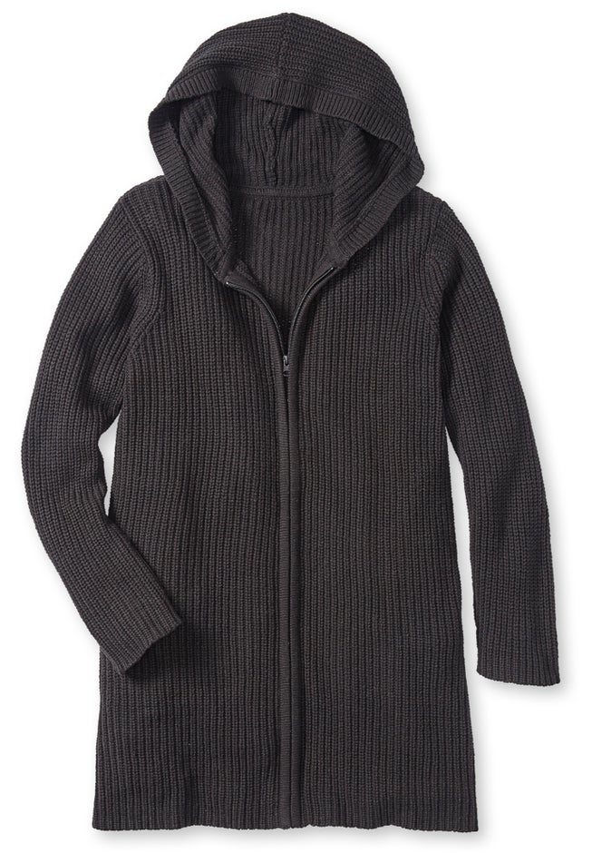 Hoodie Shaker Cardigan image number 1