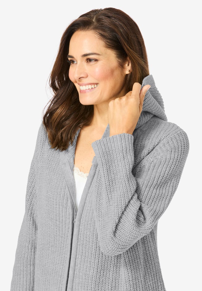 Hoodie Shaker Cardigan image number 3