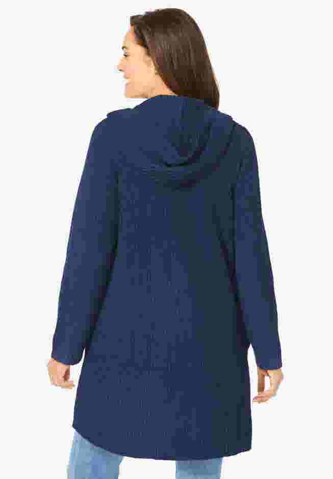Hoodie Shaker Cardigan image number 1