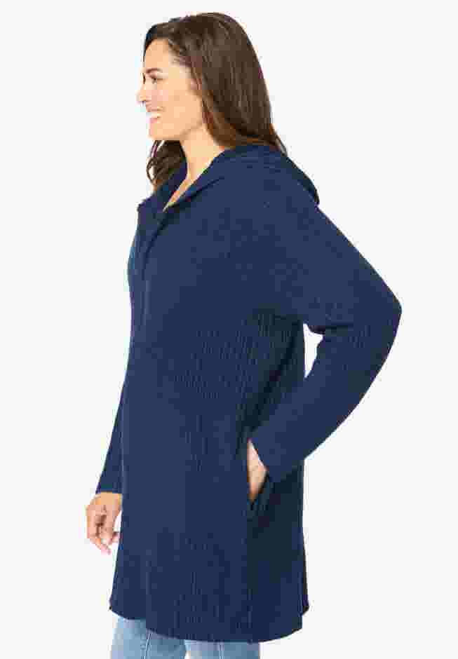 Hoodie Shaker Cardigan image number 2