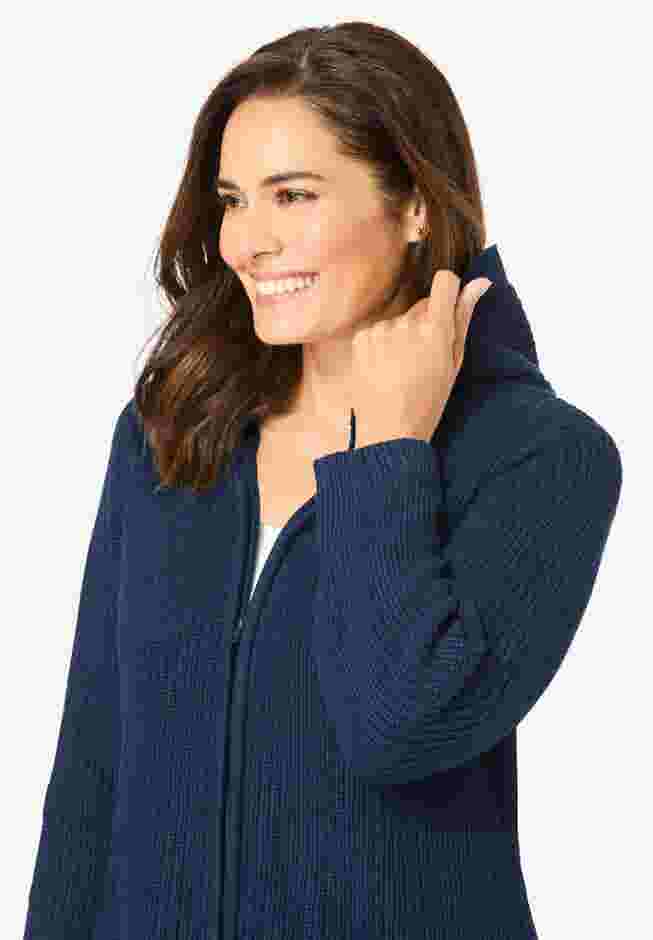 Hoodie Shaker Cardigan image number 3