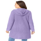 Hoodie Shaker Zipper Cardigan Sweater image number null