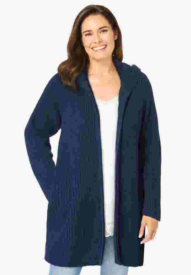 Hoodie Shaker Cardigan image number 0