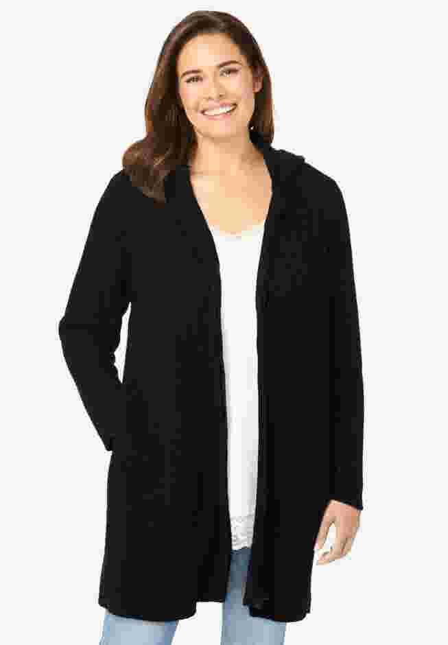 Hoodie Shaker Cardigan image number 0