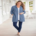 Hoodie Shaker Zipper Cardigan Sweater image number null