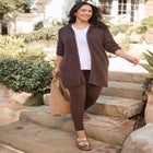 Hoodie Shaker Zipper Cardigan Sweater image number 0