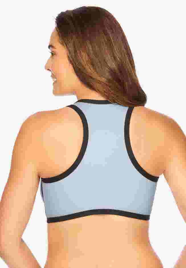 V-Neck Colorblock Sports Bra image number 1