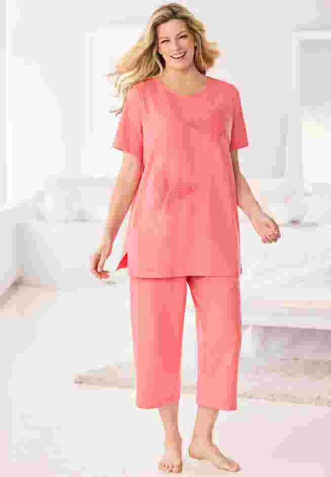 Dreams & Co® 2-Piece Applique Capri image number 0
