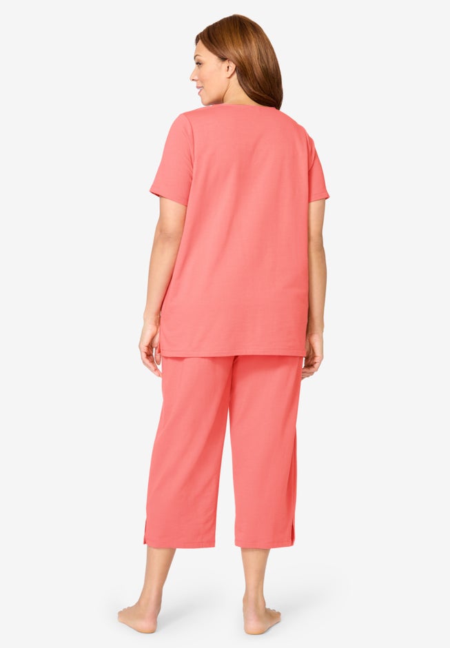 Dreams & Co® 2-Piece Applique Capri image number 1