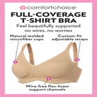 Comfort Choice&reg; Full Coverage Wire Free T-shirt Bra image number null