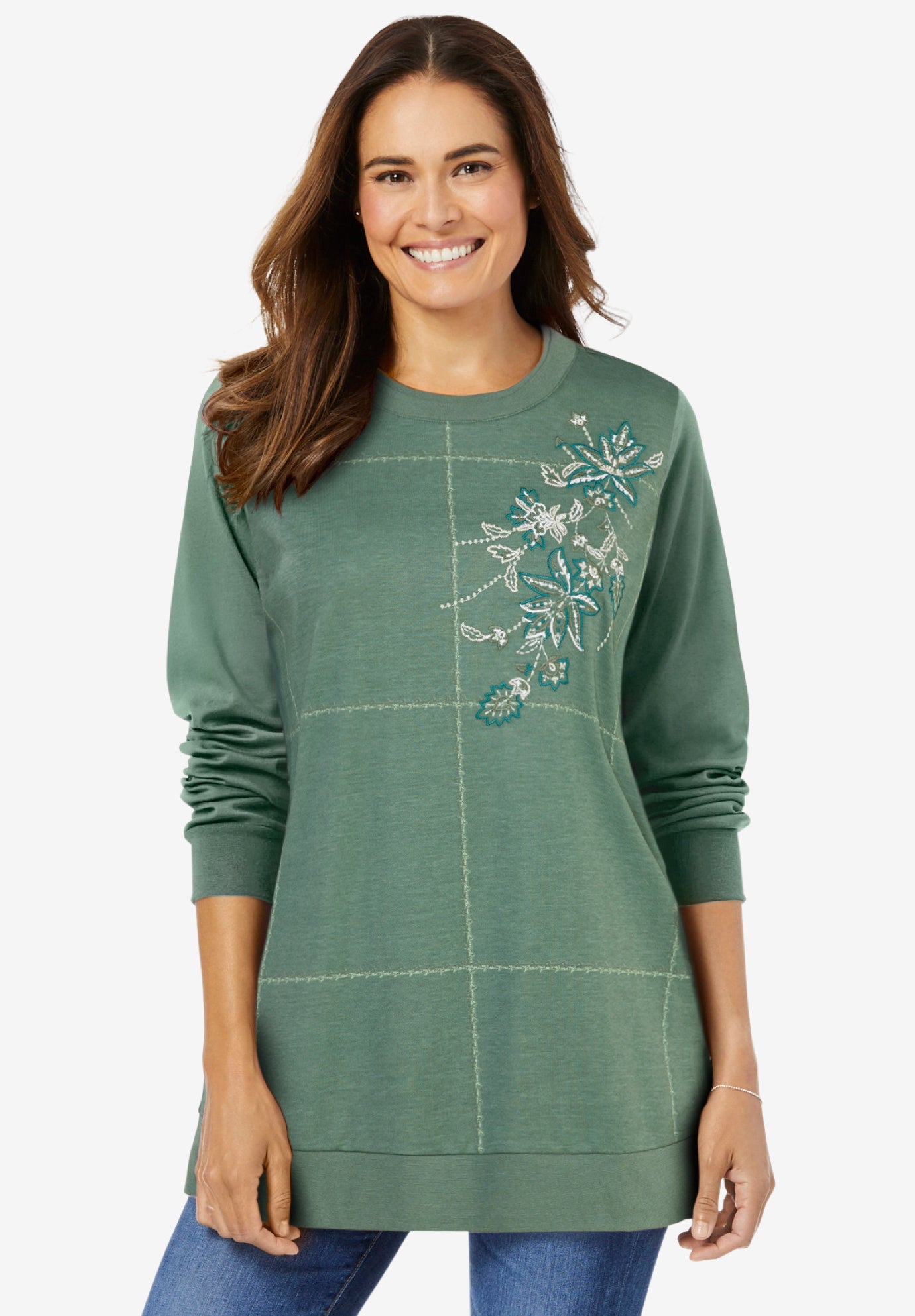 Patchwork Embroidered Top image number 0