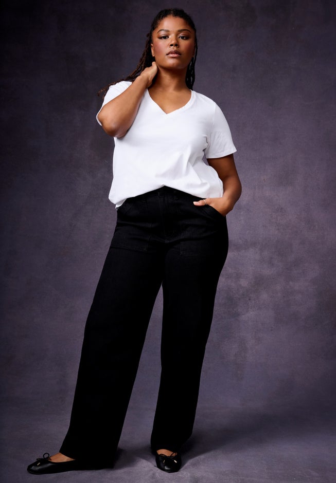 Curvie Fit High-Waisted Straight-Leg Jean image number 0