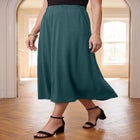 Soft Ease Cotton Knit Swing Skirt image number 0