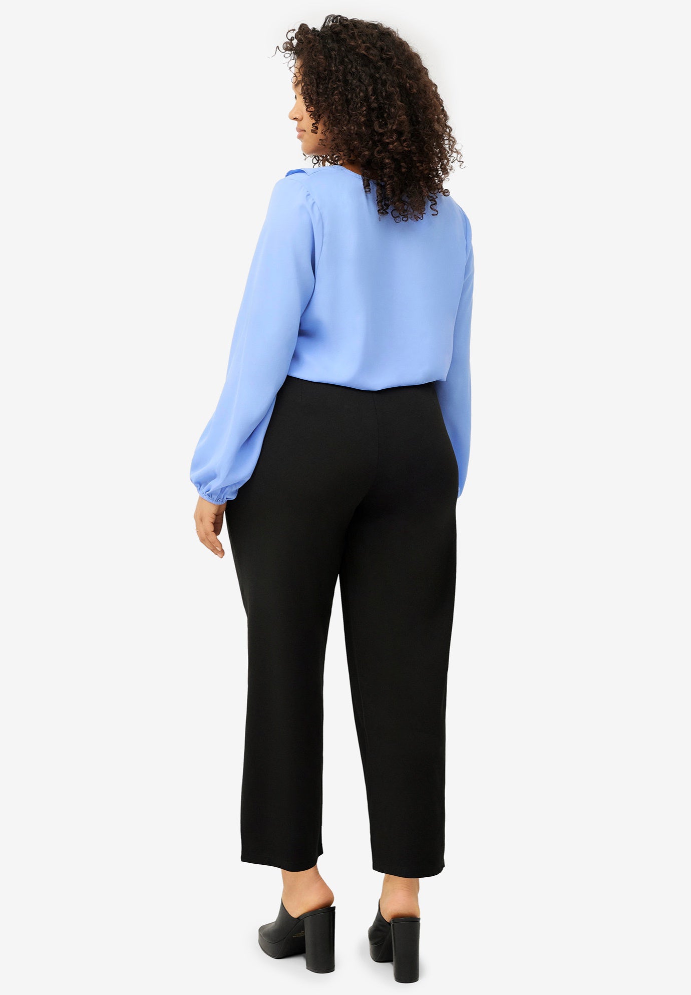 Pull-On Crop Wide Leg Pants image number 1