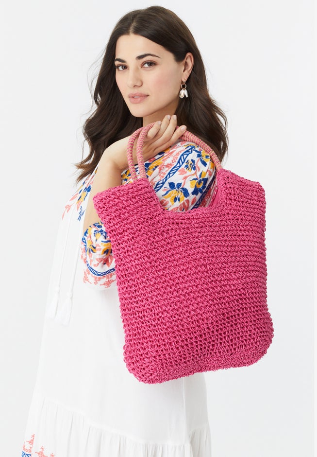 Straw Tote Bag image number 0