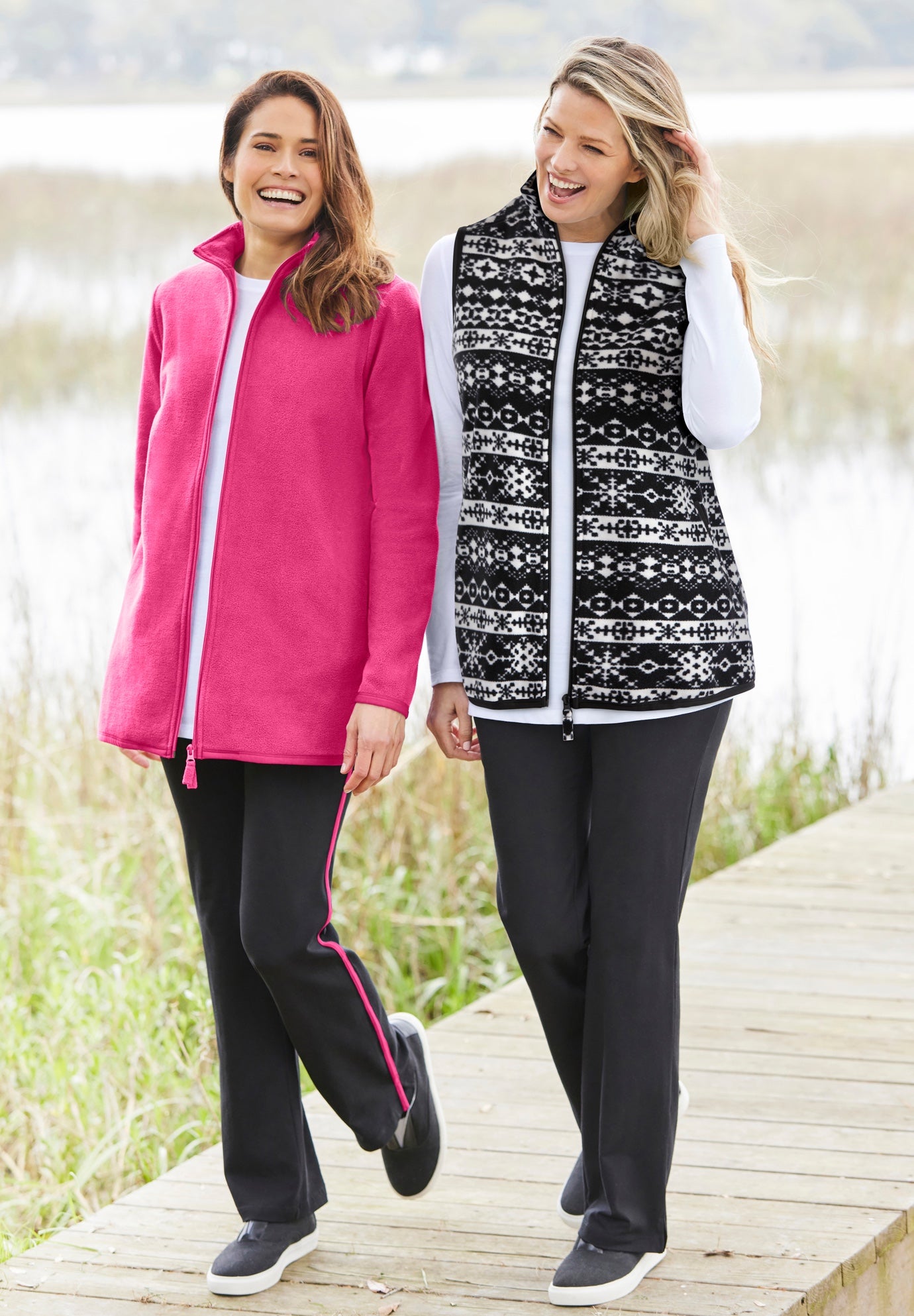 Zip-Front Microfleece Vest image number 3