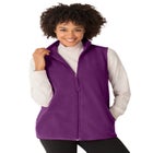 Zip-Front Microfleece Vest image number null