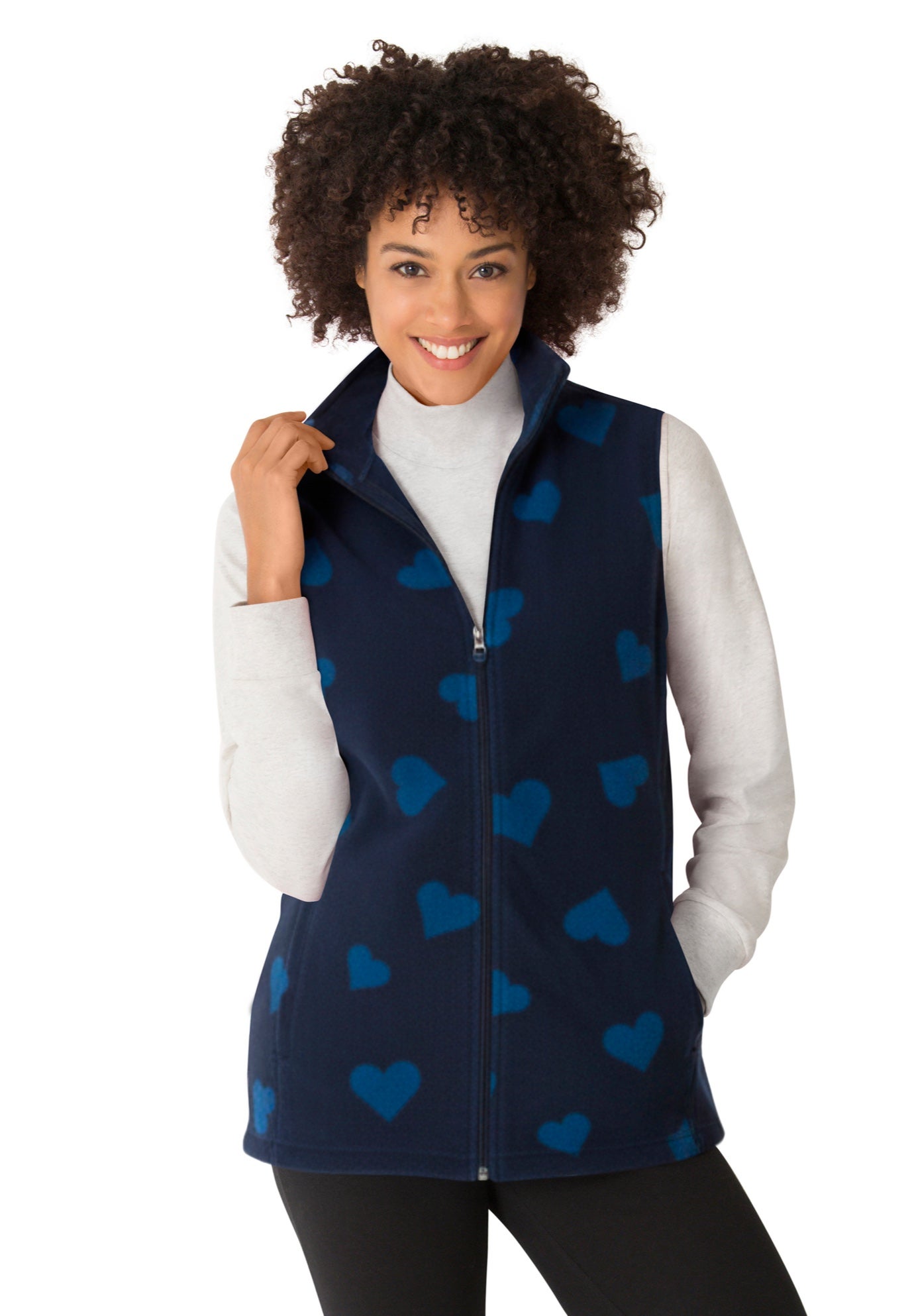 Zip-Front Microfleece Vest image number 0