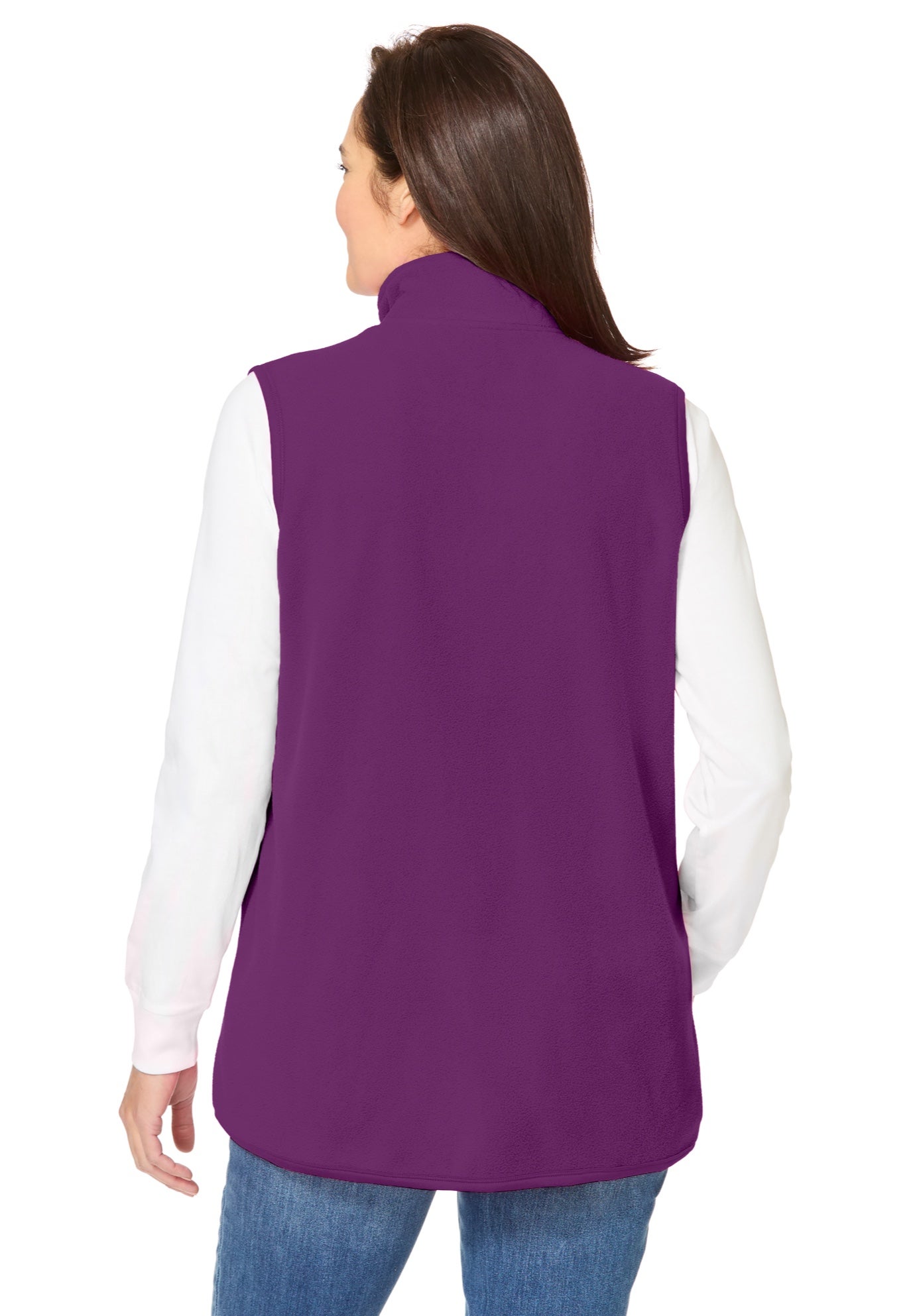 Zip-Front Microfleece Vest image number 1