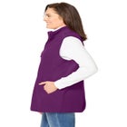 Zip-Front Microfleece Vest image number null