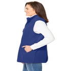 Zip-Front Microfleece Vest image number null